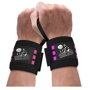 Nordic Lifting  Wrist Wraps Lifting Straps - Pink, Purple